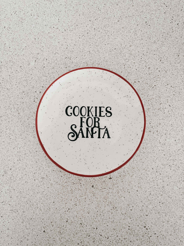 Cookies for Santa Plate