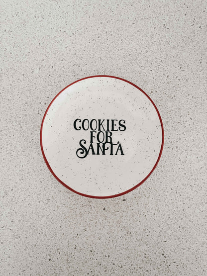 Cookies for Santa Plate