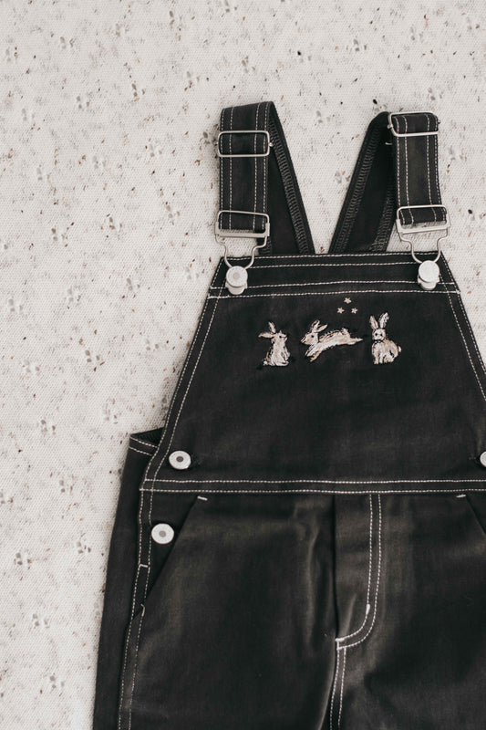 *PRE ORDER* Denim Overalls | Black