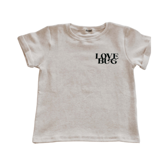 Love Bug Bodysuit/Tee | Oatmeal