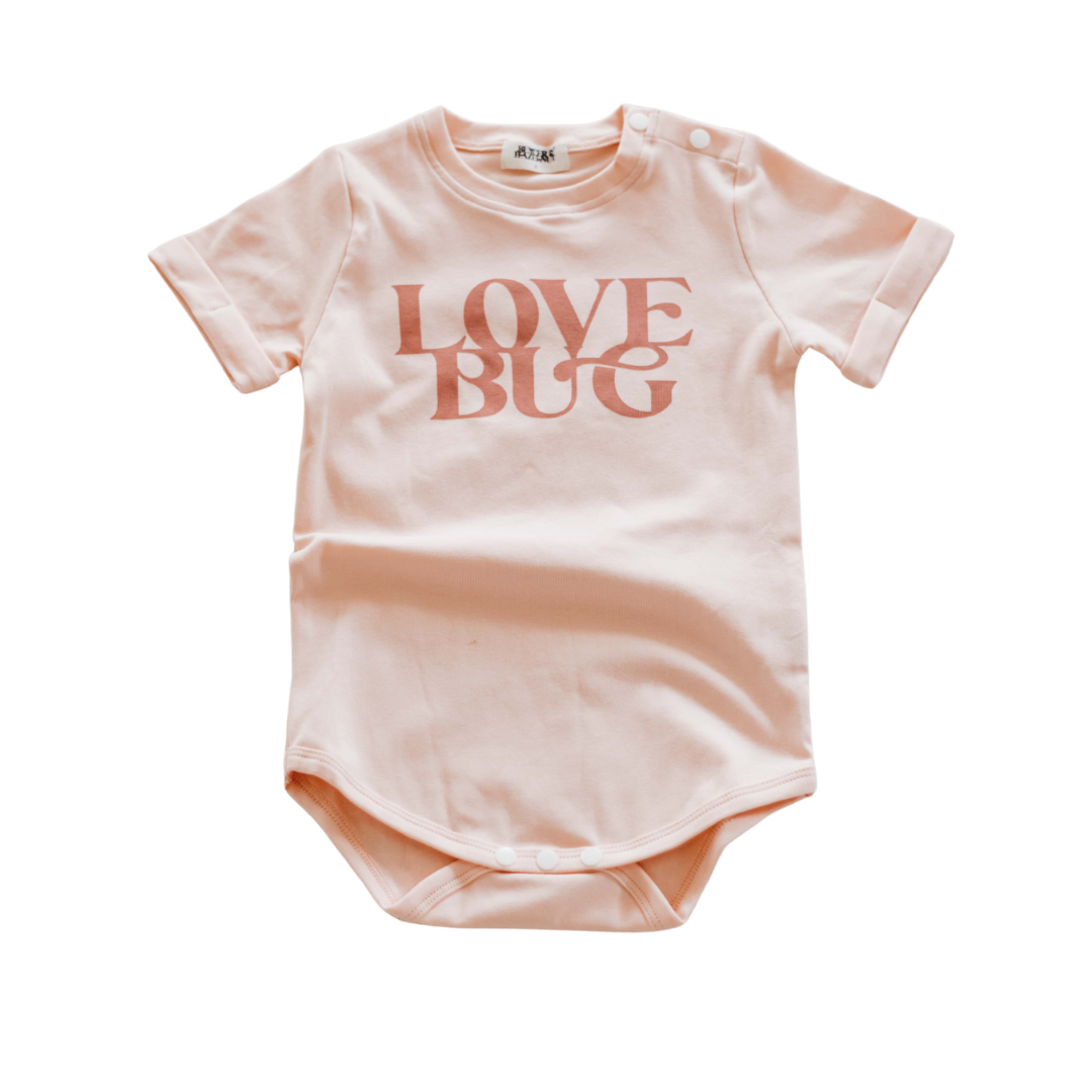 Love Bug Bodysuit/Tee | Peach