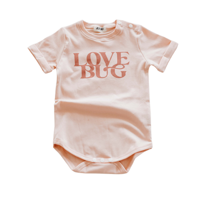 Love Bug Bodysuit/Tee | Peach