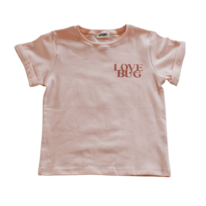 Love Bug Bodysuit/Tee | Peach