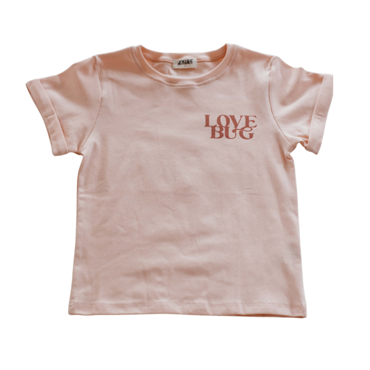 Love Bug Bodysuit/Tee | Peach