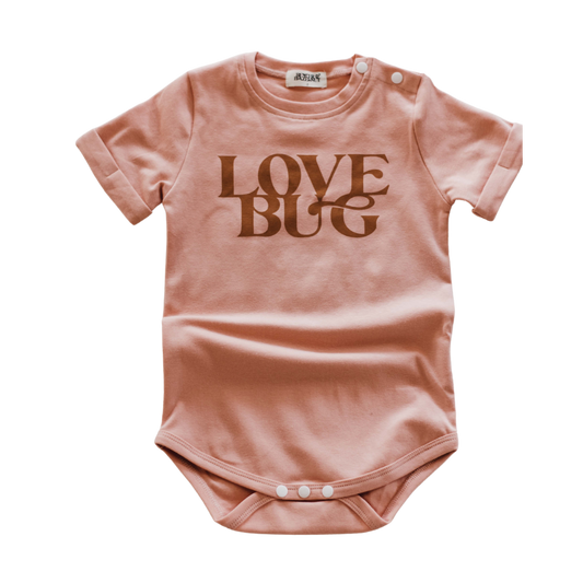 Love Bug Bodysuit/Tee | Rose