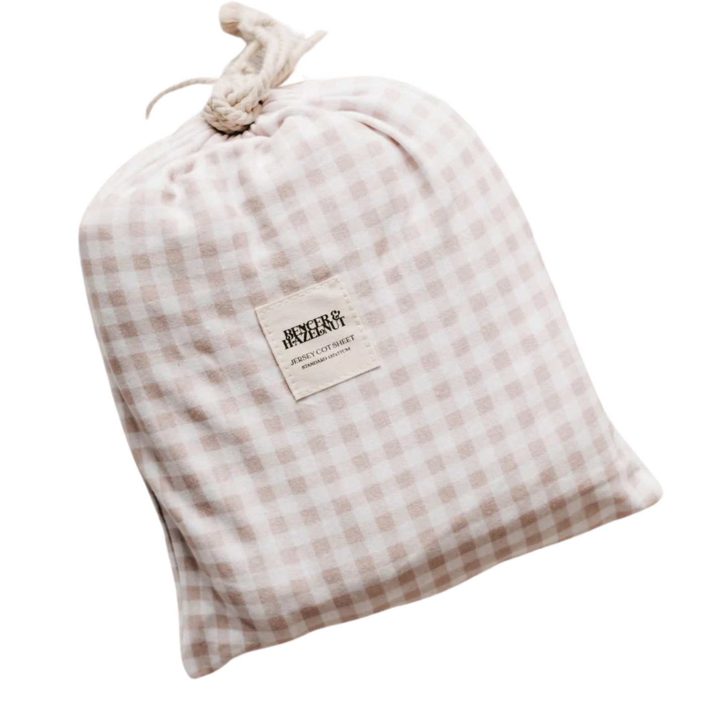 Gingham Cot Sheet