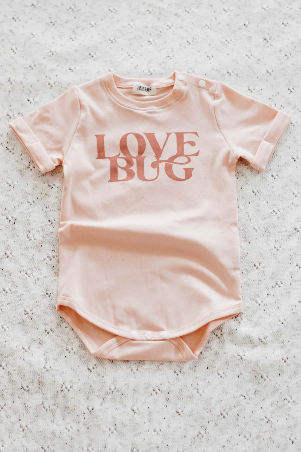 Love Bug Bodysuit/Tee | Peach