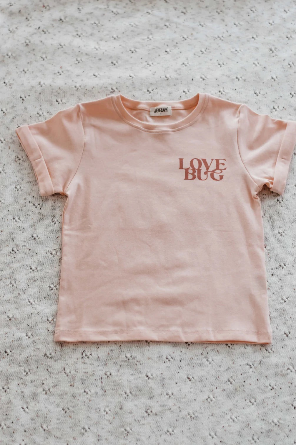 Love Bug Bodysuit/Tee | Peach