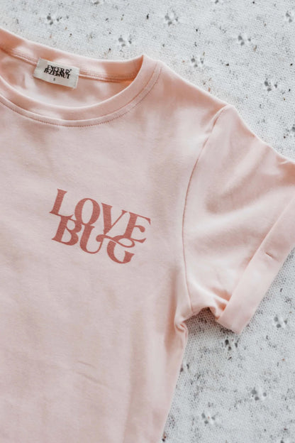 Love Bug Bodysuit/Tee | Peach