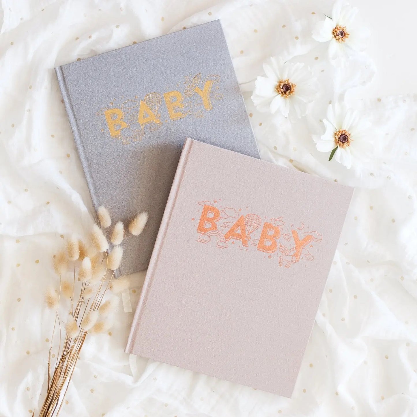 Baby Book | Grey (Boys Print)