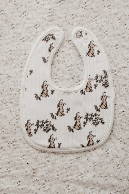 Pointelle Bunny Bib