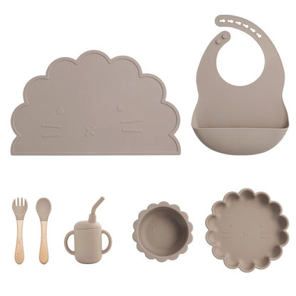 Silicone Lion Feeding Set | Multiple Colours